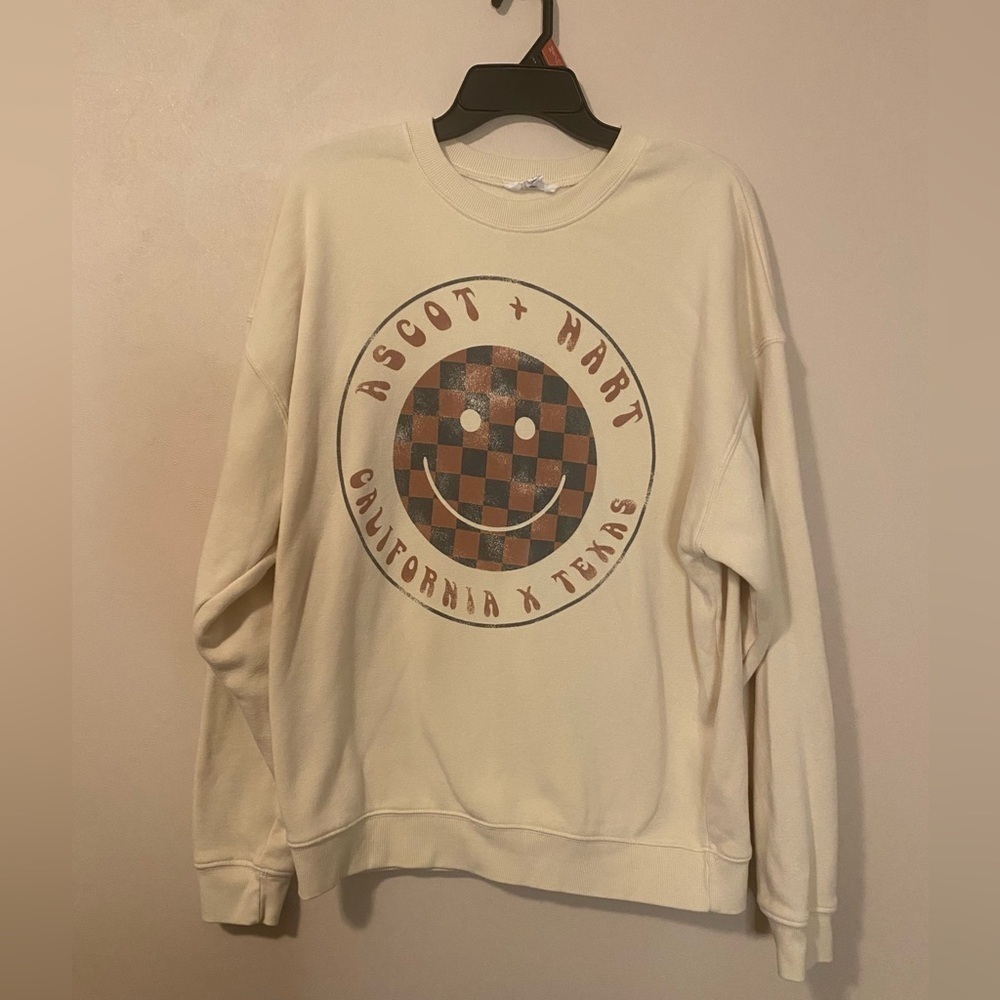 Ascot & Hart California & Texas sweatshirt women juniors medium